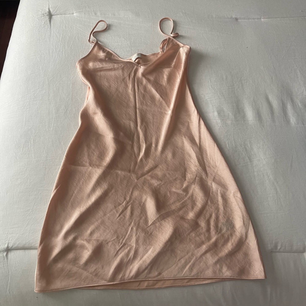 Wilfred Pink Mini Satin Dress